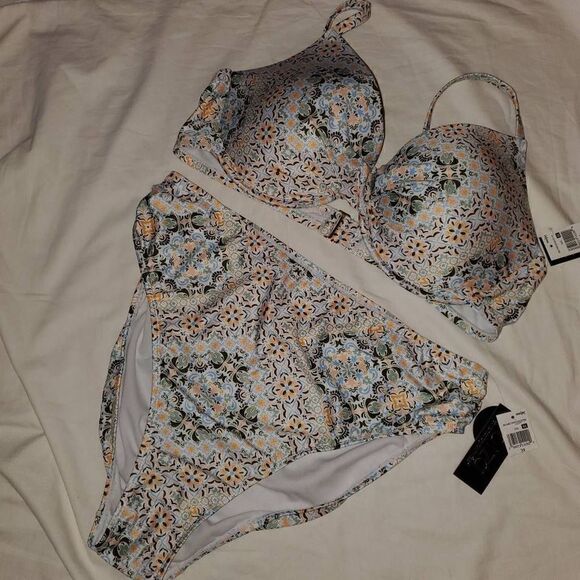 NWT Ibiza Geometric Print Bikini Set 3X - Picture 8 of 8
